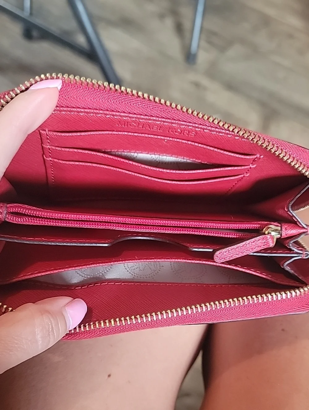 Michael Kors saffiano leather